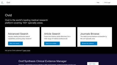 Screenshot preview of ovid.com