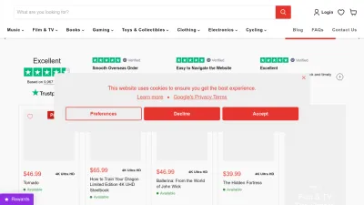 Screenshot preview of rarewaves.com
