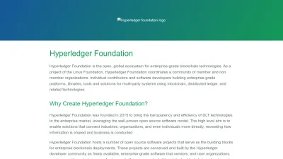 Screenshot preview of hyperledger.github.io