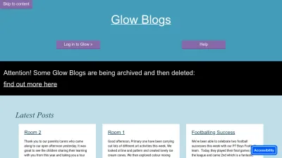 Screenshot preview of blogs.glowscotland.org.uk