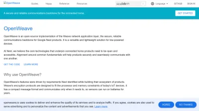 Screenshot preview of openweave.io