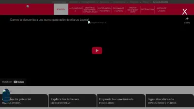 Screenshot preview of ibero.mx