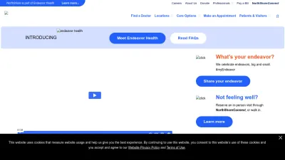 Screenshot preview of northshore.org