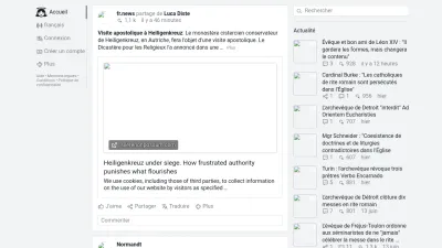 Screenshot preview of gloria.tv