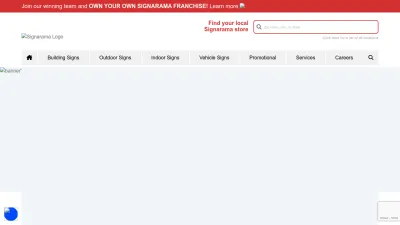 Screenshot preview of signarama.com