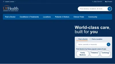 Screenshot preview of ufhealth.org
