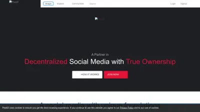 Screenshot preview of peakd.com