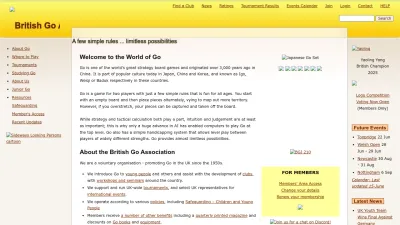 Screenshot preview of britgo.org