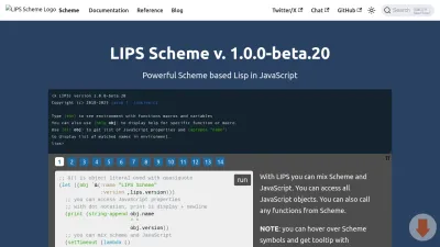 Screenshot preview of lips.js.org