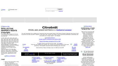 Screenshot preview of citroenet.org.uk