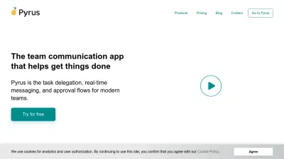 Screenshot preview of pyrus.com