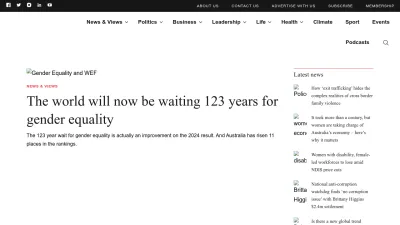 Screenshot preview of womensagenda.com.au