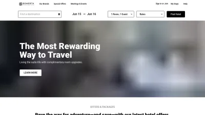 Screenshot preview of sonesta.com