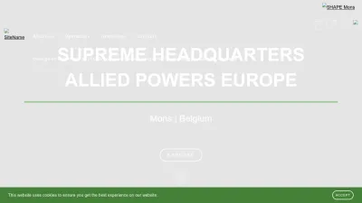 Screenshot preview of shape.nato.int