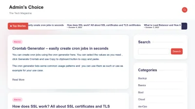 Screenshot preview of adminschoice.com