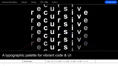 Screenshot preview of recursive.design