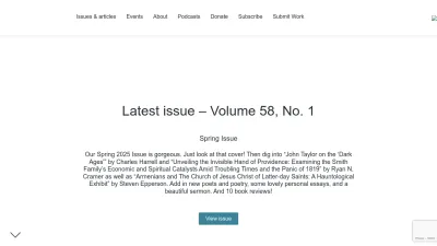 Screenshot preview of dialoguejournal.com