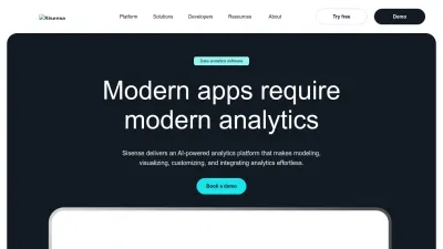 Screenshot preview of sisense.com
