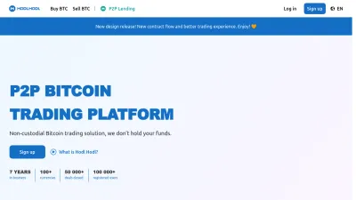 Screenshot preview of hodlhodl.com