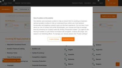 Screenshot preview of iclg.com
