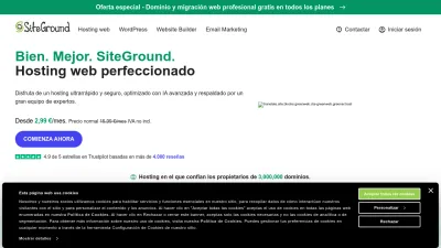 Screenshot preview of siteground.es