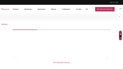 Screenshot preview of werberat.de