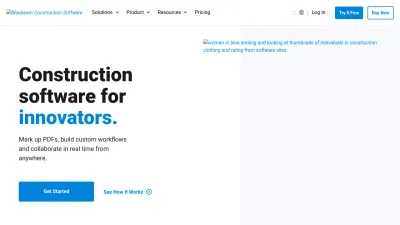 Screenshot preview of bluebeam.com