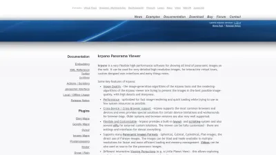 Screenshot preview of krpano.com