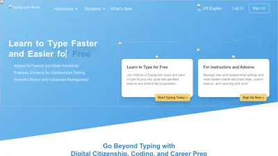 Screenshot preview of typing.com