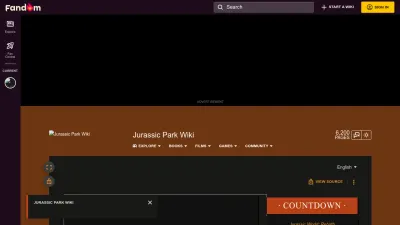 Screenshot preview of jurassicpark.fandom.com