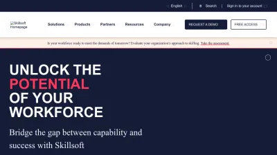 Screenshot preview of skillsoft.com