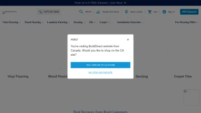Screenshot preview of builddirect.com