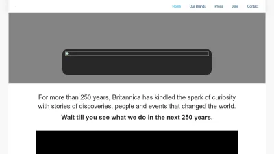Screenshot preview of corporate.britannica.com