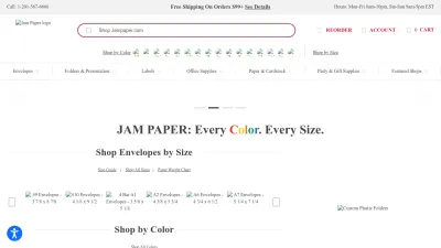 Screenshot preview of jampaper.com
