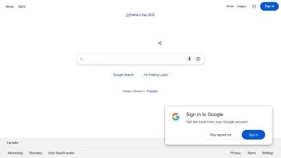 Screenshot preview of google.me