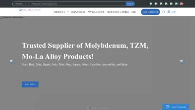 Screenshot preview of samaterials.com