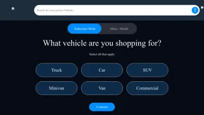 Screenshot preview of trucks.com