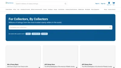 Screenshot preview of hipstamp.com