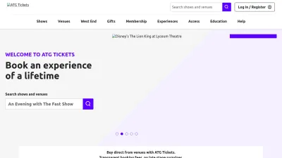 Screenshot preview of atgtickets.com