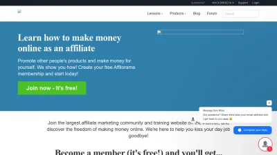 Screenshot preview of affilorama.com