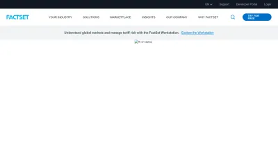 Screenshot preview of factset.com