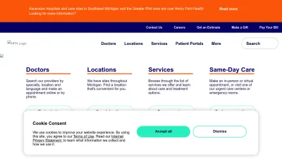 Screenshot preview of henryford.com