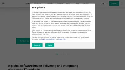 Screenshot preview of comarch.com