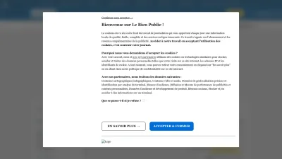 Screenshot preview of bienpublic.com