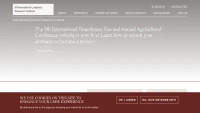 Screenshot preview of ilri.org