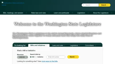 Screenshot preview of leg.wa.gov
