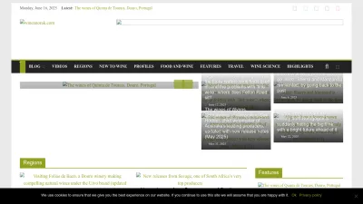 Screenshot preview of wineanorak.com