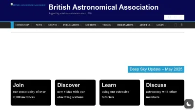 Screenshot preview of britastro.org