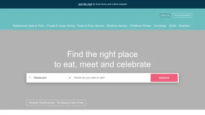 Screenshot preview of squaremeal.co.uk
