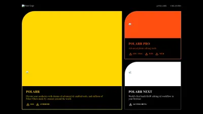 Screenshot preview of polarr.com